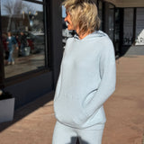 Textured Sweater Hoodie Top