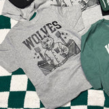 Youth Letterman Wolves Graphic Tee
