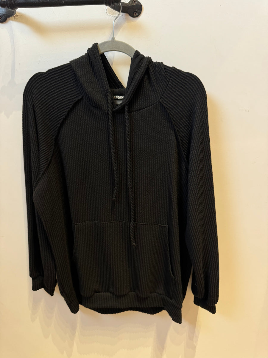 Plus Ribbed Hoodie