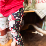 Girls Santa Leggings
