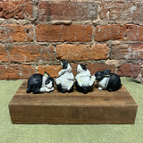 Resin Black & White Rabbit