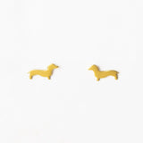 Alice Dachshund Earring 18k
