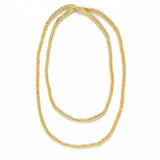Lucille Long Brass Necklace