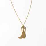 Lacey Boot Pendant Necklace