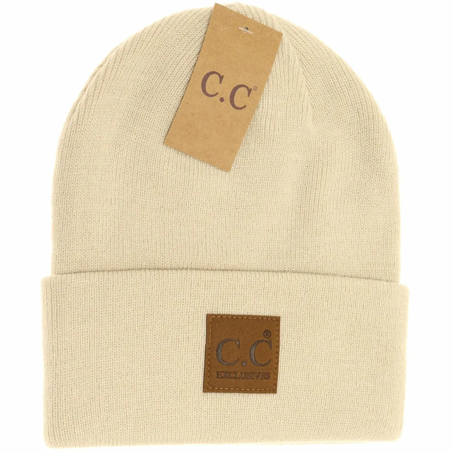 CC Unisex Classic Oversize Logo Beanie