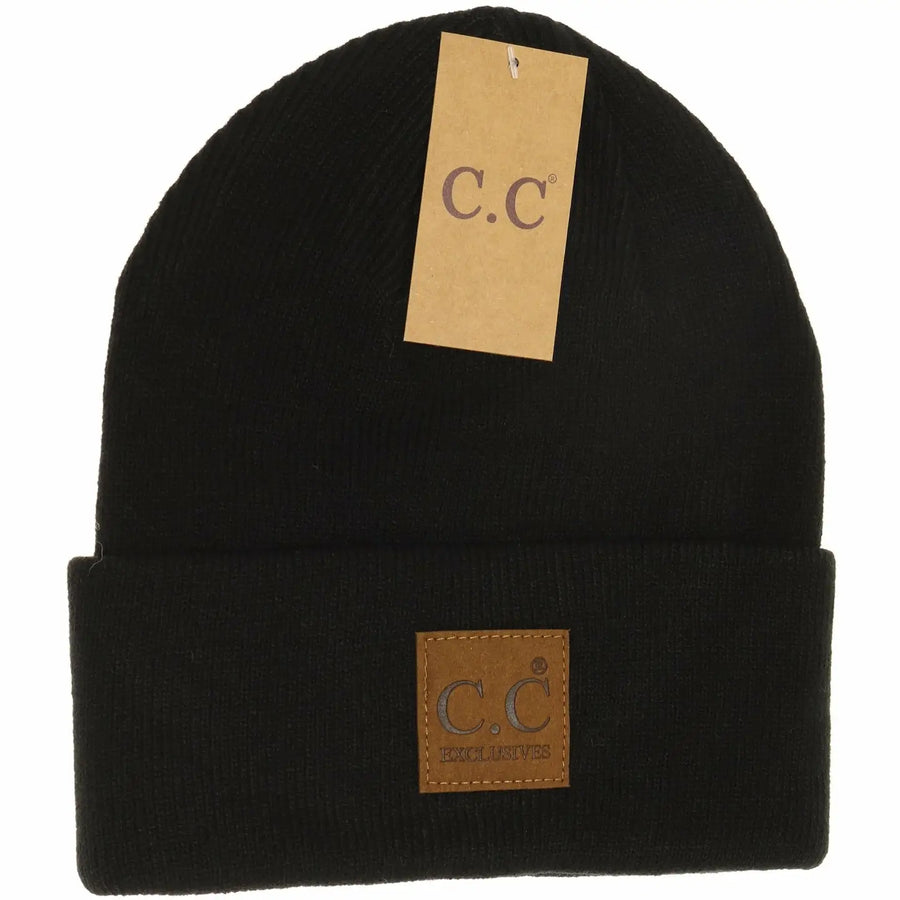 CC Unisex Classic Oversize Logo Beanie