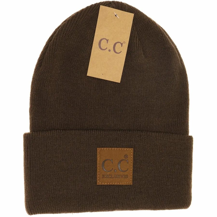 CC Unisex Classic Oversize Logo Beanie