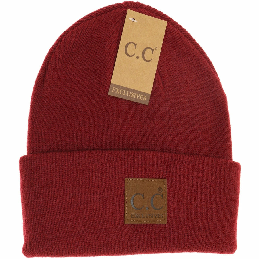 CC Unisex Classic Oversize Logo Beanie