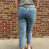 Judy Blue Petite Peggy Ankle Straight Jeans