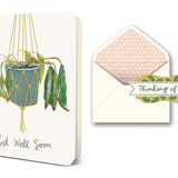 Get Well Soon Plant Greeting Card