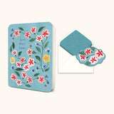 Get Well Soon Floral Greeting Card