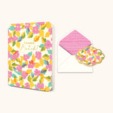 Thanks a Bunch Colorful Floral Greeting Card