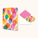 Happy Birthday Colorful Balloons Greeting Card