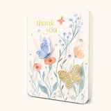 Fluttering Blooms Gratitude Greeting Card
