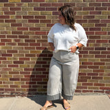 Plus Striped Barrel Carpenter Pants