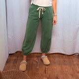 Wide Leg Cotton Jogger Sweatpants