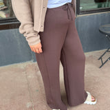 Modal Scuba Cropped Wide Leg Pant