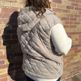 Quilted Hoodie Vest