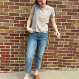 Judy Blue Petite Peggy Ankle Straight Jeans