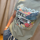 Floral Bronco Graphic Tee