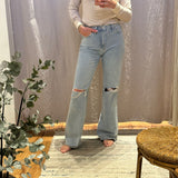 Vintage Super High Rise Flare Vervet Jeans