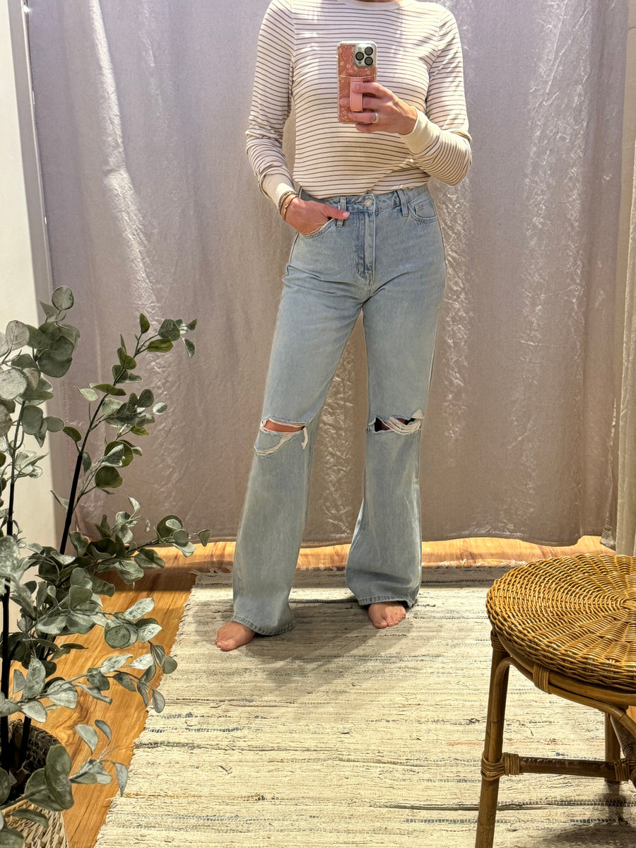 Vintage Super High Rise Flare Vervet Jeans