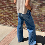 Highwaisted Angelina Column Straight Jeans