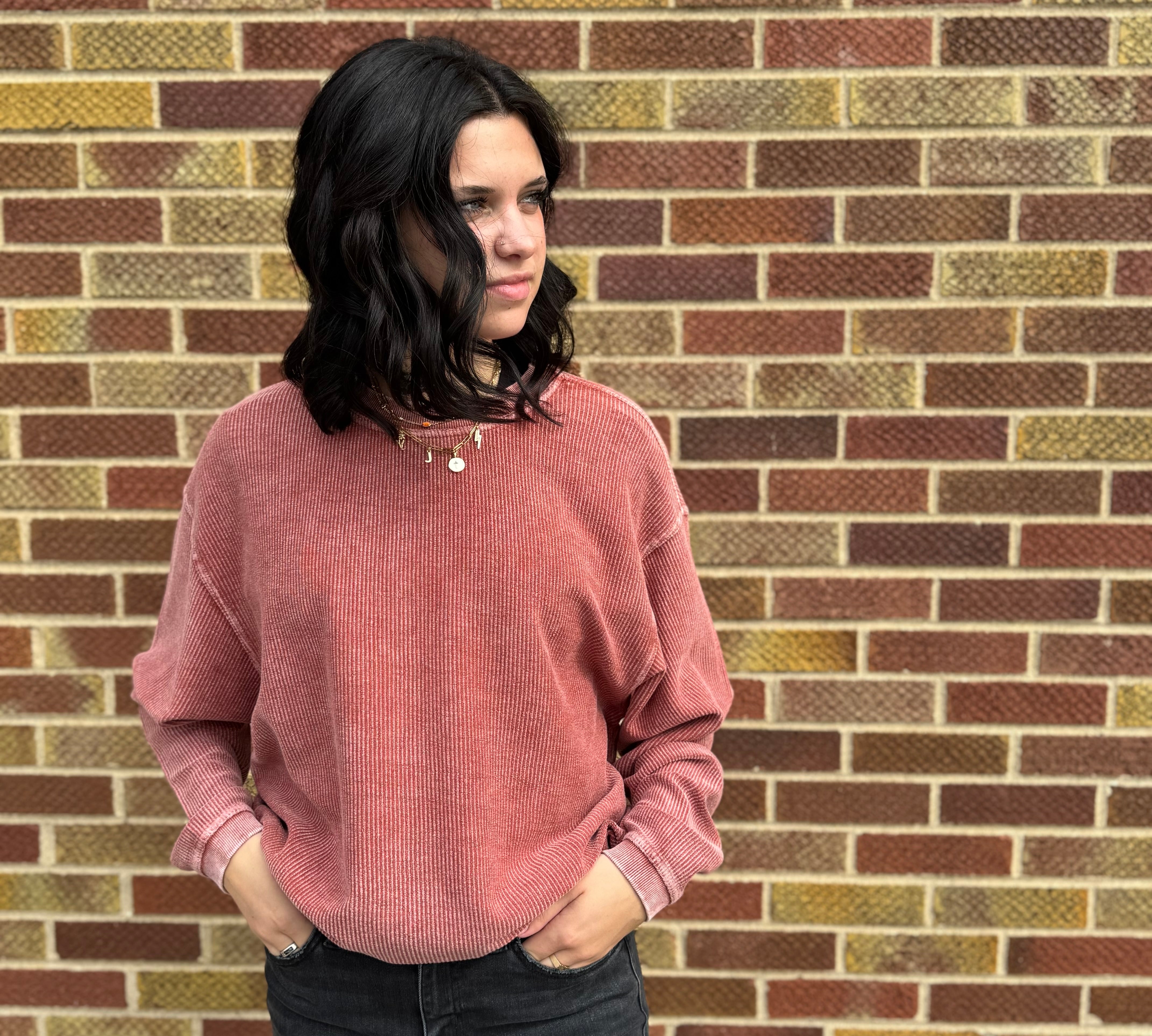 Bold Luxe Corded Crew