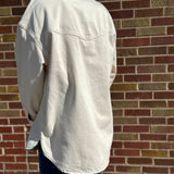 Off White Oversized Denim Shirt