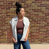 Stripe Collared Button Down Shirt