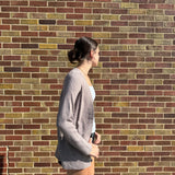 Ribbed Raglan Sleeve Cardigan w/ Pocket