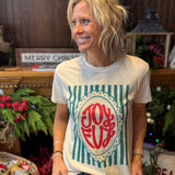 Joyful Stripe Graphic Tee