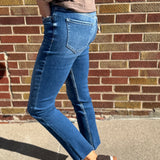 Delicate Slim Straight Vervet Jeans