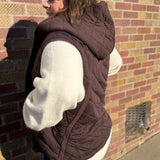Quilted Hoodie Vest