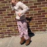 Kids Acid Washed Barrel Denim Pants