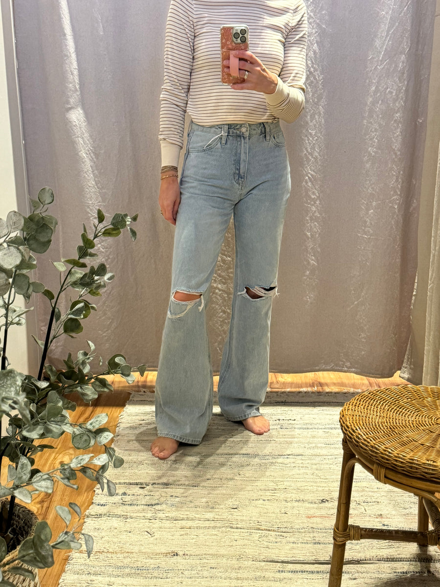 Vintage Super High Rise Flare Vervet Jeans