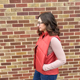 Puffer Vest w/Snap Placket