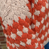 Plus Button Down Textured Sweater