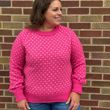 Textured Raglan Balloon Sleeve Pullover
