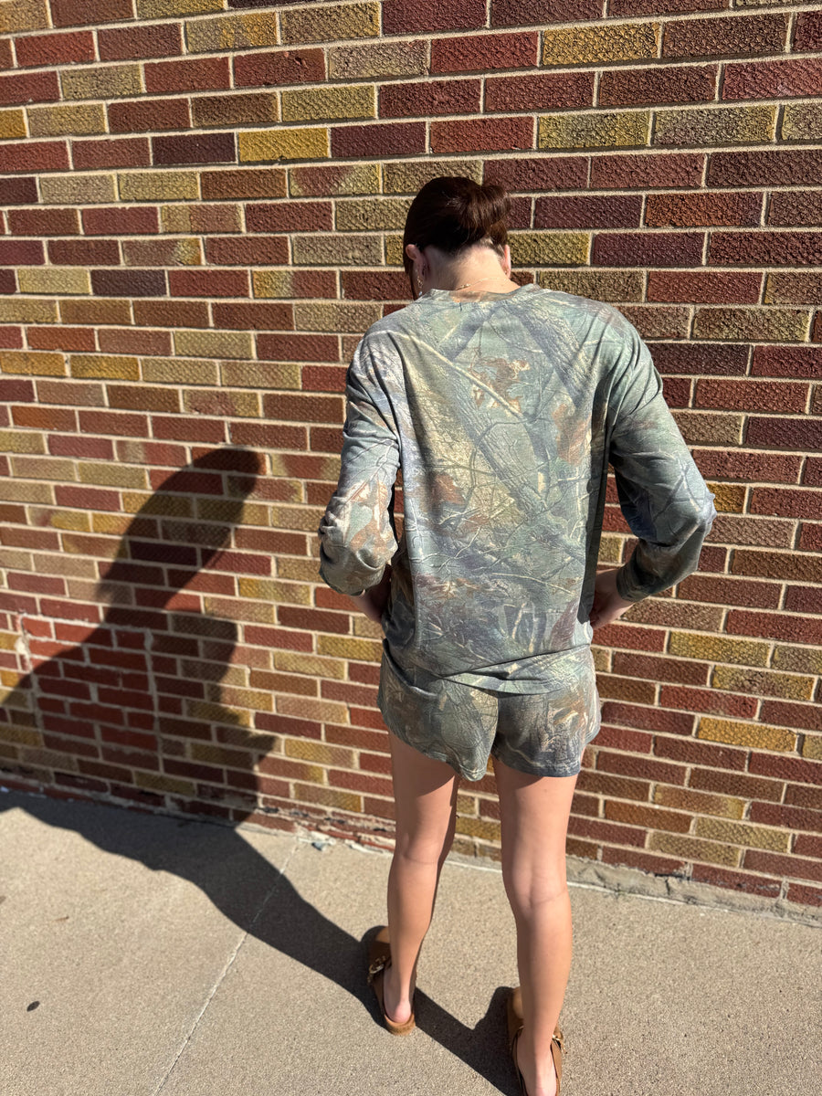 Camo Knit Shorts