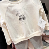 Infant Hip Hop Bunny Sweatshirt Set