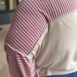 Plus Crew Neck Loose Fit Knit Top