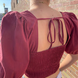 Open Back Cropped Top