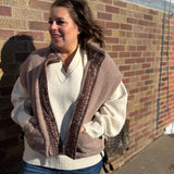 Contrast Band Shearing Vest