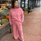 Striped Relaxed Wide Leg Pants