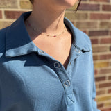 Mineral Washed Polo Sweatshirt