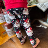 Girls Santa Leggings