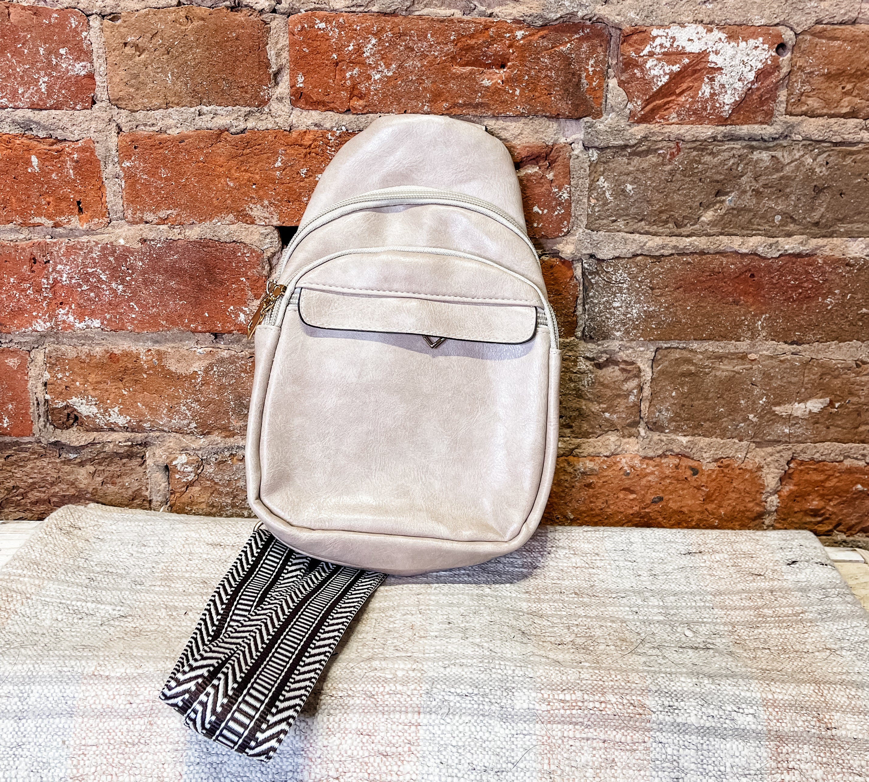 Larissa Sling Bag with Zipper Details