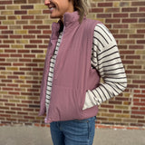Corduroy Reversible Puffer Vest