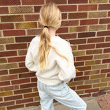 Girls Bow Sweater Cardigan